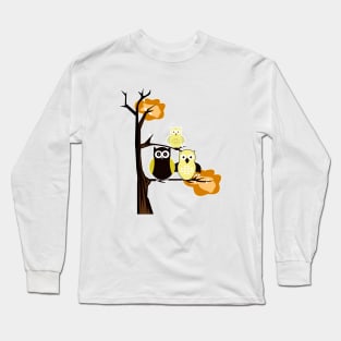 Yellow Owls Long Sleeve T-Shirt